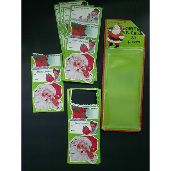 Vintage Punch out Fancy edged Gift Tags Opened Package - Picture 2 of 5